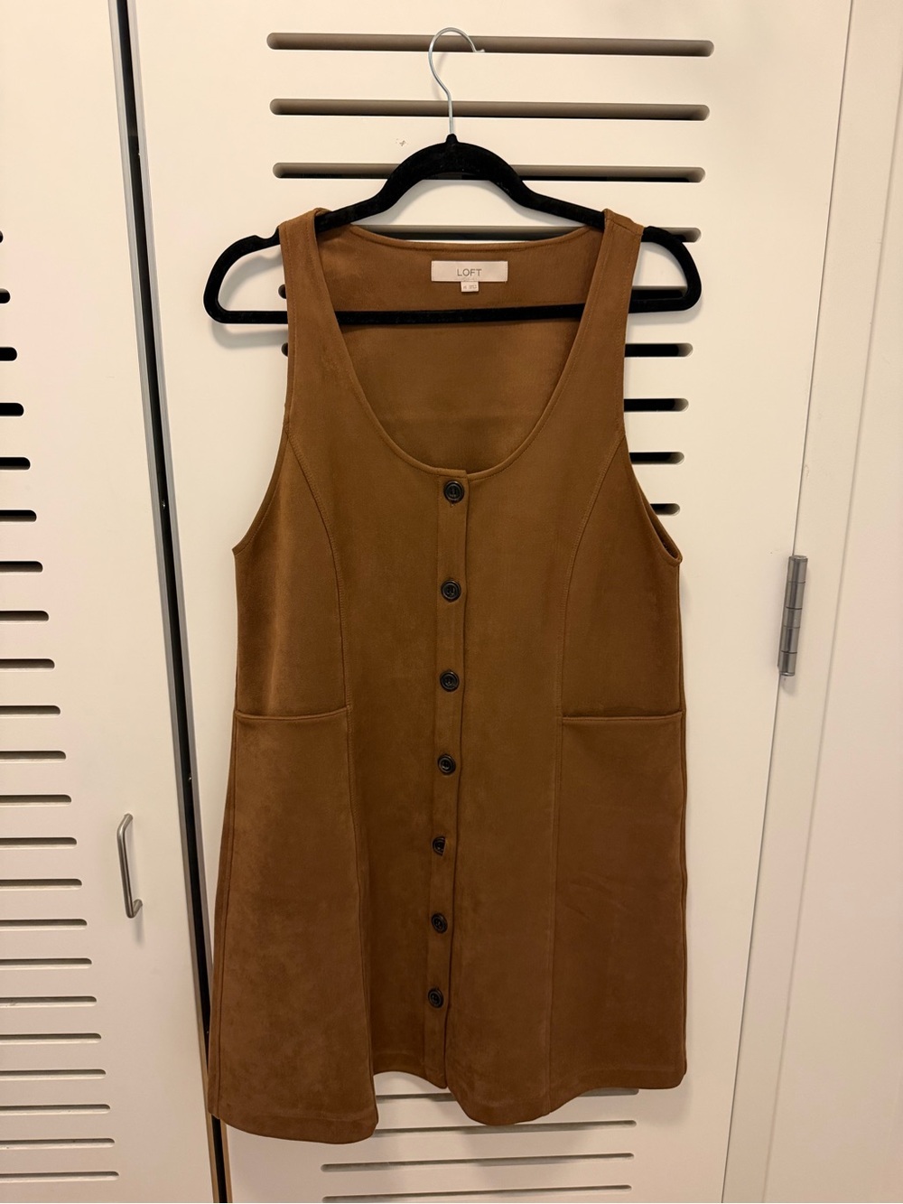 LOFT Brown Suede Dress
